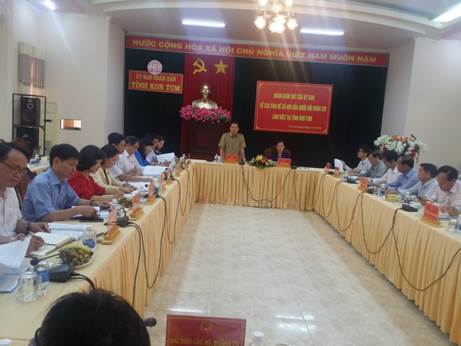 Đoàn công tác Ủy ban về các vấn đề xã hội của Quốc hội giám sát tại tỉnh Kon Tum